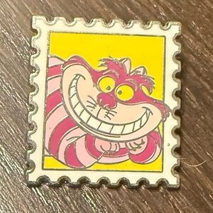 Disney Cheshire Cat Brooch - Pink and Yellow